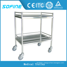 SF-HJ2711 hospital ues stainless steel multifunctional nurse trolley